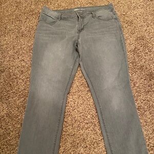 Old Navy Super Skinny cropped gray jeans Women 12